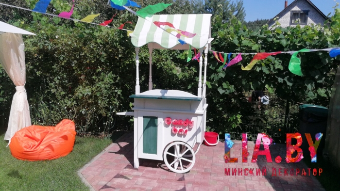 Фотозона Candy bar тележка — фото 8