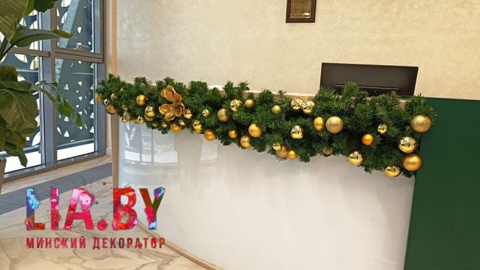Хвойная гирлянда с декором ОЧЕНЬ ГУСТАЯ (за 1 м.п.) — фото 23