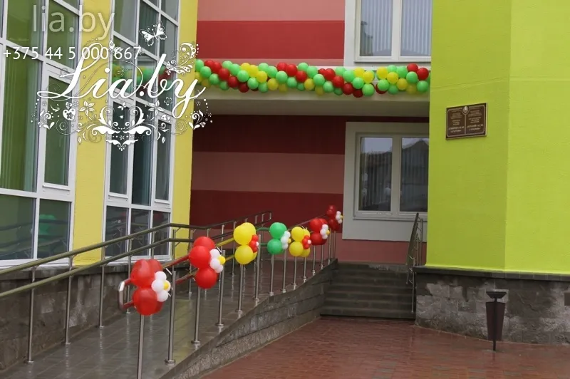 украшение входа в детский сад