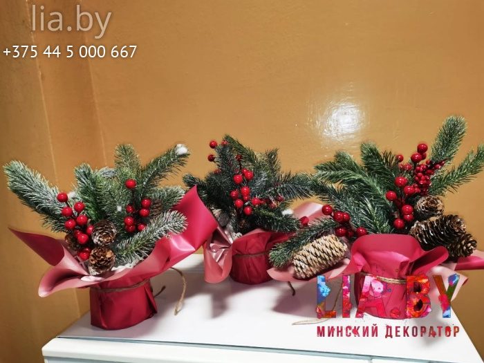 рождественские хвойные композиции
