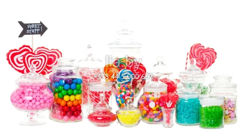 Пример емкостей и конфет для Candy Bar`а