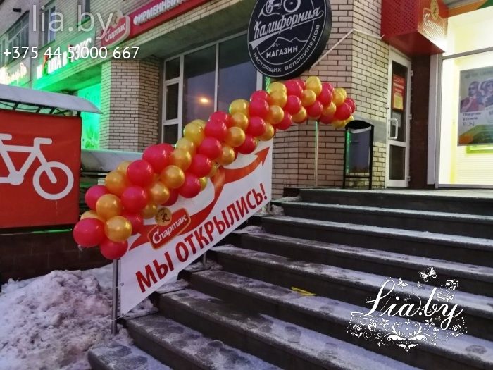 гирлянда из шаров на открытие магазина