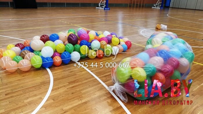 Украшение школы на последний звонок шарами