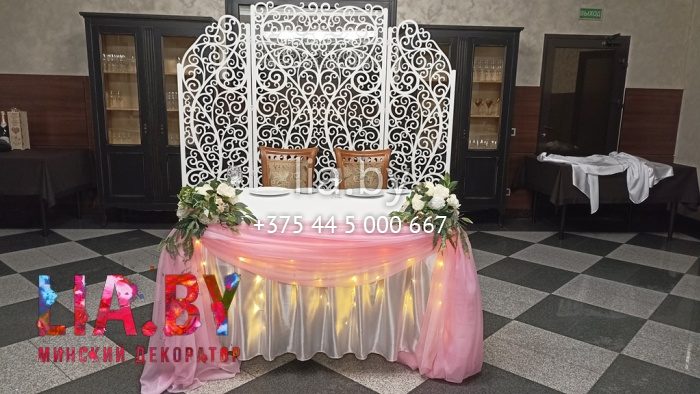 украшение свадьбы в ресторане