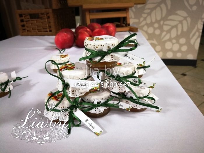 красивые домашние бонбоньерки с вареньем и записками