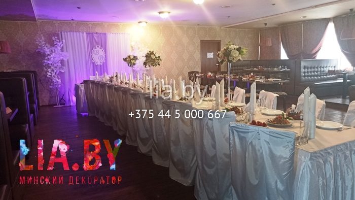 украшение свадьбы в ресторане