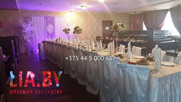 украшение свадьбы в ресторане