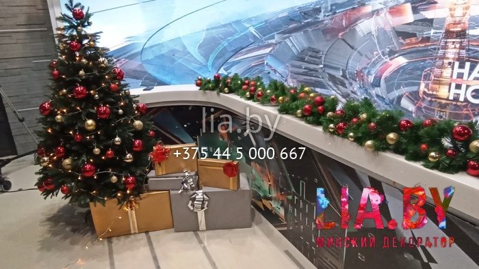 Фотозона в студию в новогоднем стиле